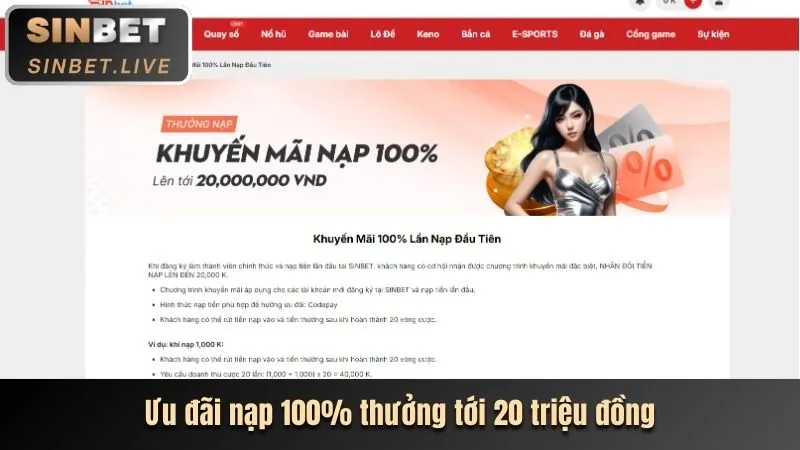 Thưởng nạp lại hàng ngày fb68